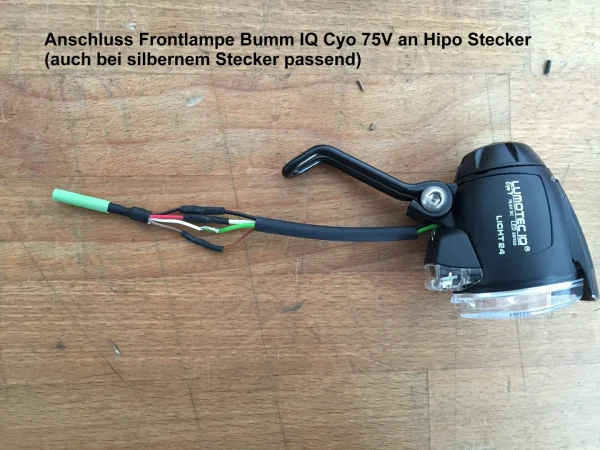 Bumm Lumotec IQ Cyo-E-Bike 75V Mit Tagfahrlicht (Lavida / Plus) Für Silbernen Hipo Stecker 4