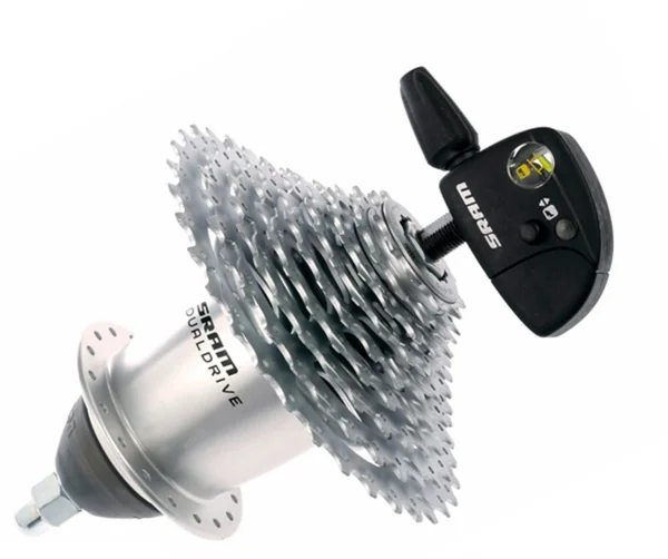 SRAM Corp. Dualdrive 8-fach Komplettset Inkl. Schalthebel Und Schaltwerk Und Zahnkranz 1