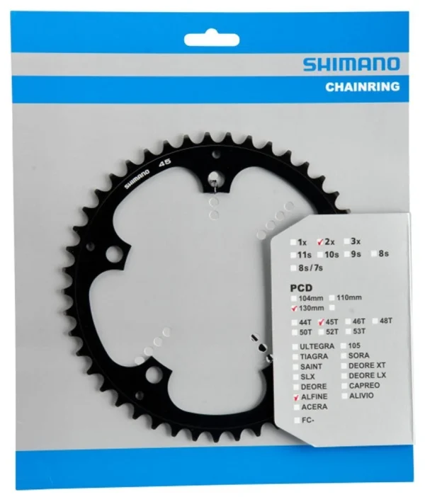 Shimano Alfine 45 Zähne Schwarz Y-1PB45010 1