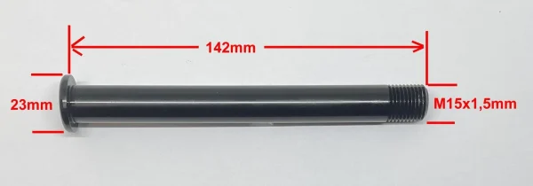 Div. Hersteller Steckachse M15x1,5 142mm Mit 5mm Imbus Und 23mm Kopf 5