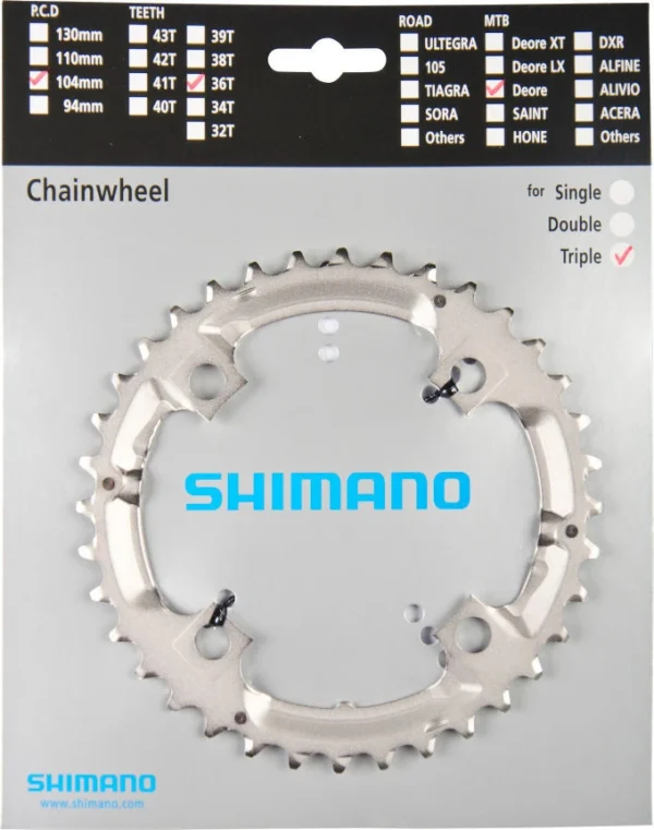 Shimano Deore Ab 2007 36 Zähne U-Type Silber Y-1J898080 1