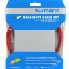 Shimano Road Shift Optislick Schaltzug-Set Rot 8